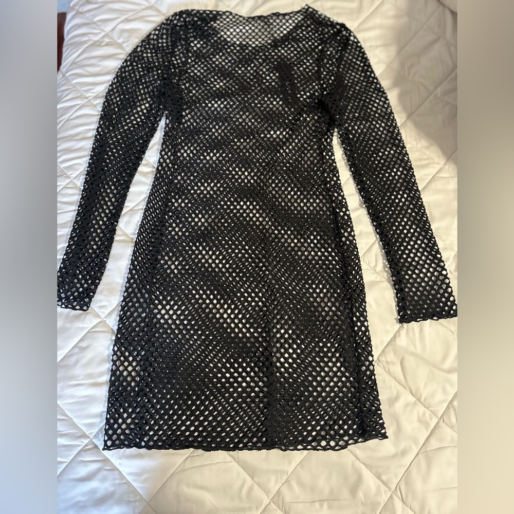 Black Mesh Dress